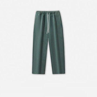 360G Heavyweight Acid Wash Vintage Loose Wide Leg Printing Custom Oversized Streetwear Baggy Pants Mens