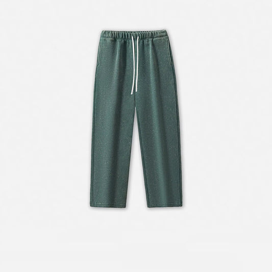 360G Heavyweight Acid Wash Vintage Loose Wide Leg Printing Custom Oversized Streetwear Baggy Pants Mens