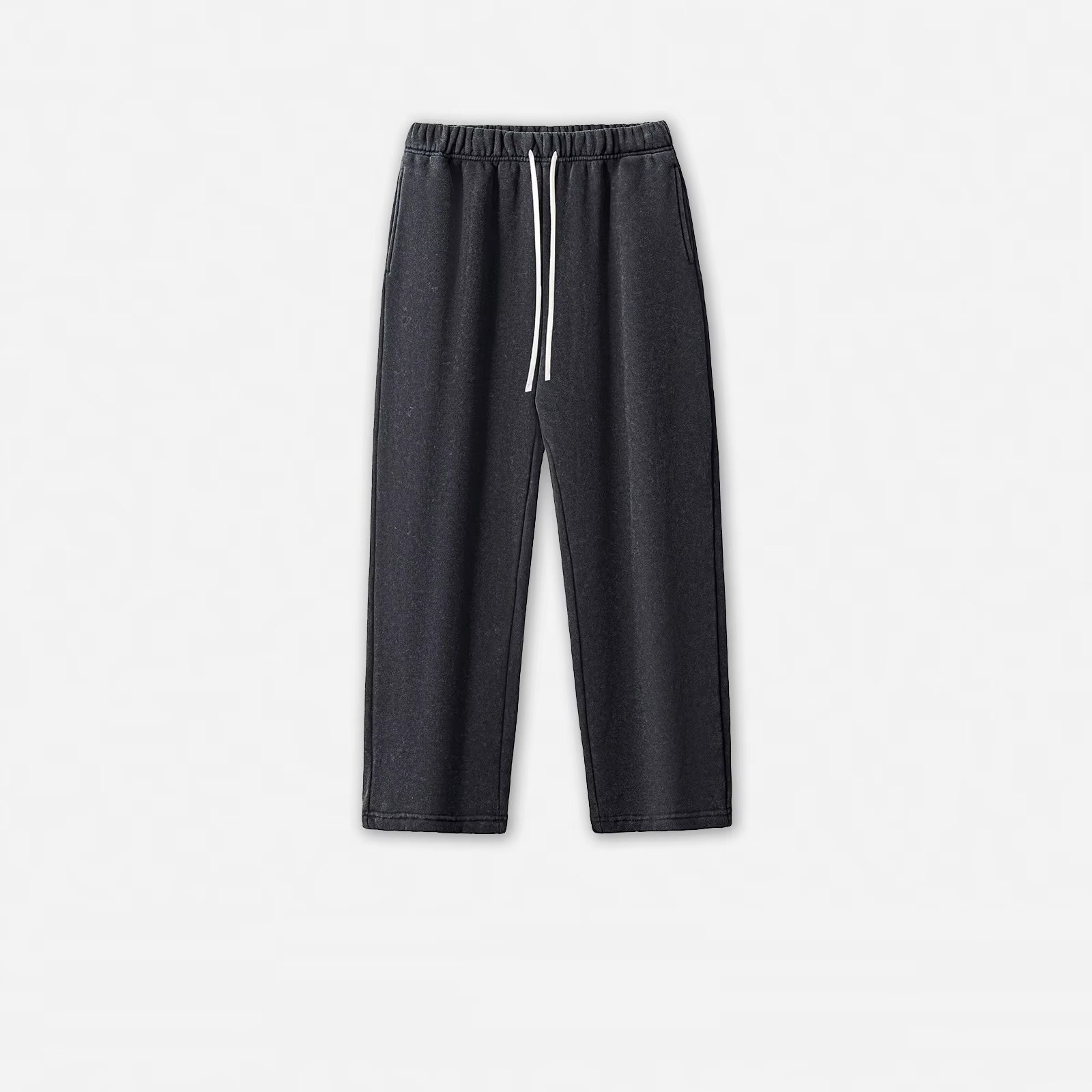 360G Heavyweight Acid Wash Vintage Loose Wide Leg Printing Custom Oversized Streetwear Baggy Pants Mens